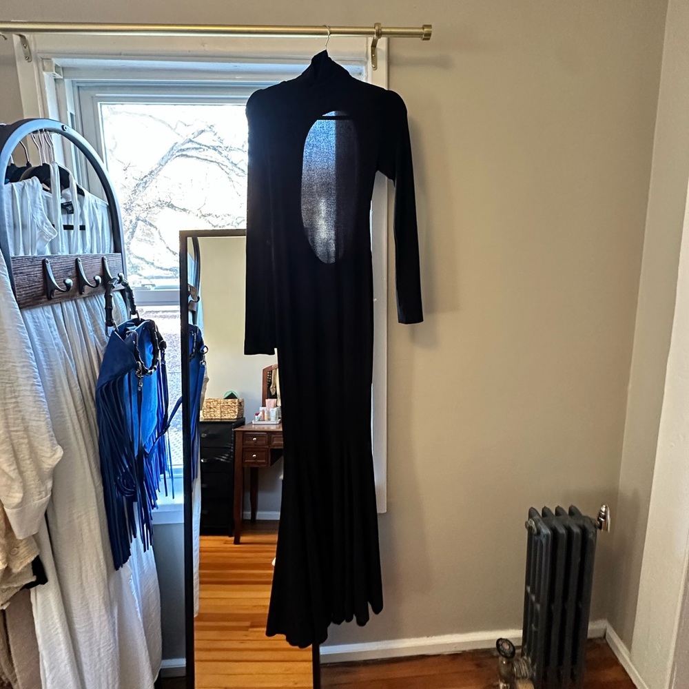 Norma Kamali Open back mermaid gown
